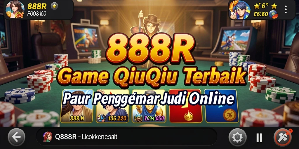Screenshot gameplay 888R yang mendebarkan dengan suasana QiuQiu.