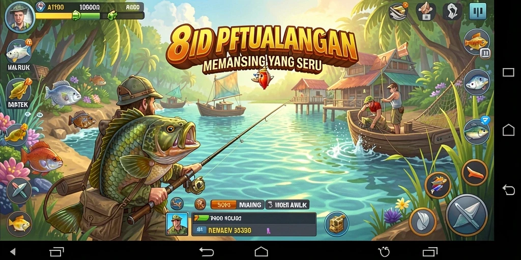 Gameplay memancing seru dengan grafis menakjubkan.