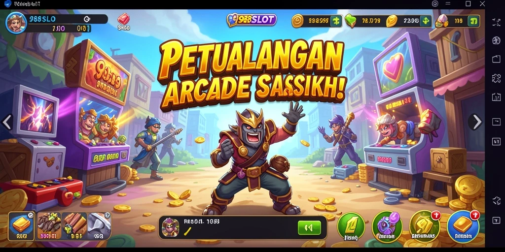 Screenshot gameplay 988SLOT menampilkan keseruan dalam permainan arcade.
