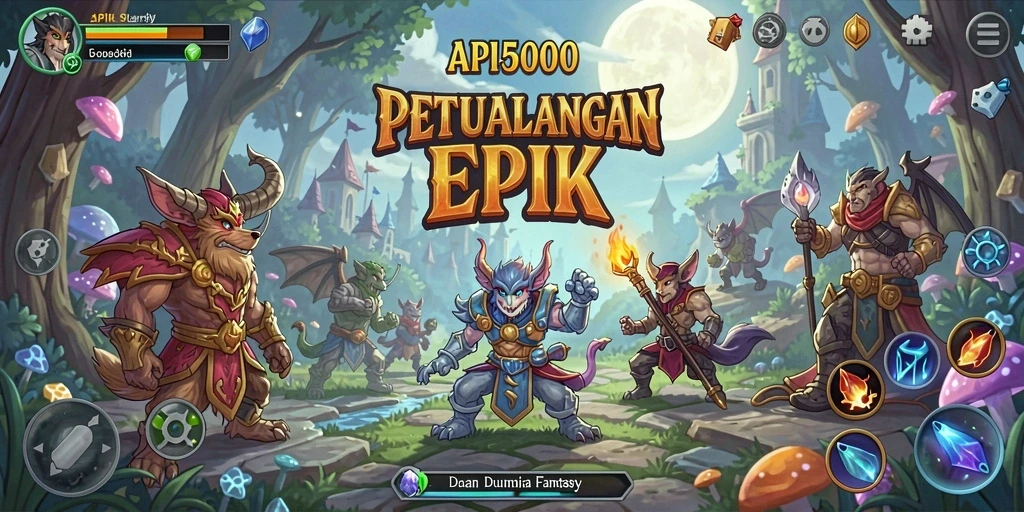 Tangkapan layar menampilkan aksi pertempuran dalam game RPG yang epik.