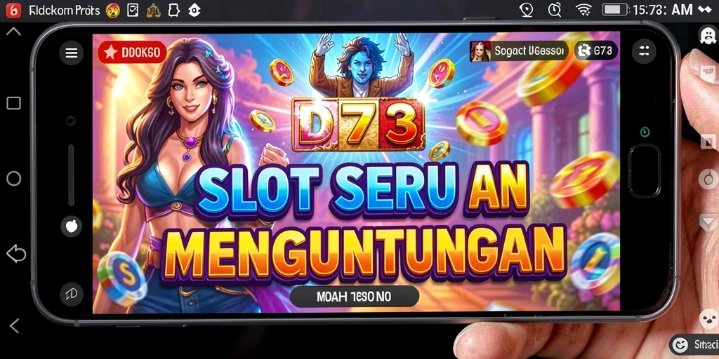 Gameplay D73 yang menegangkan dengan berbagai tema slot yang menarik.