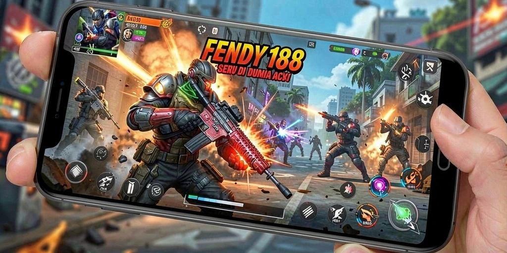 Screenshot utama FENDY188 menampilkan aksi pertarungan yang intens.