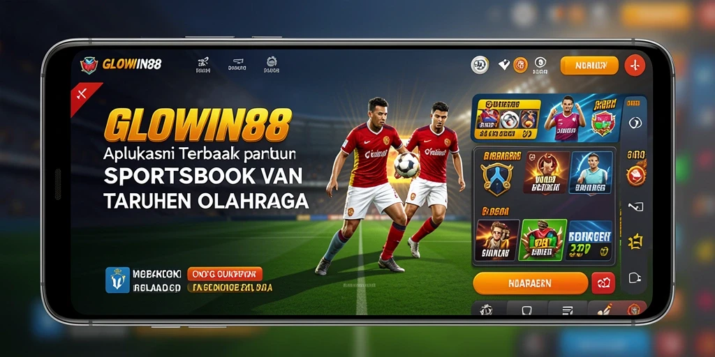 Tampilan menarik dari aplikasi Sportsbook GLOWIN88 yang menampilkan taruhan langsung.