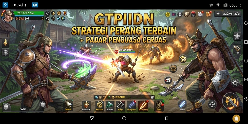Gameplay GTPIDN menunjukkan taktik pertempuran yang mendebarkan.