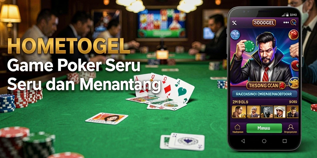 Gameplay poker yang menantang dan seru di HOMETOGEL.