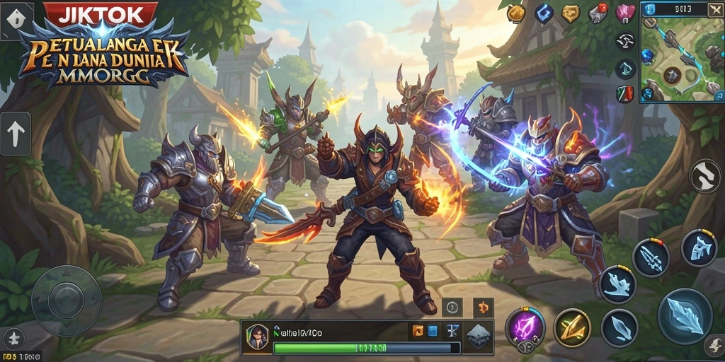 Tampilan gameplay JKTOK yang menarik dalam petualangan MMORPG.