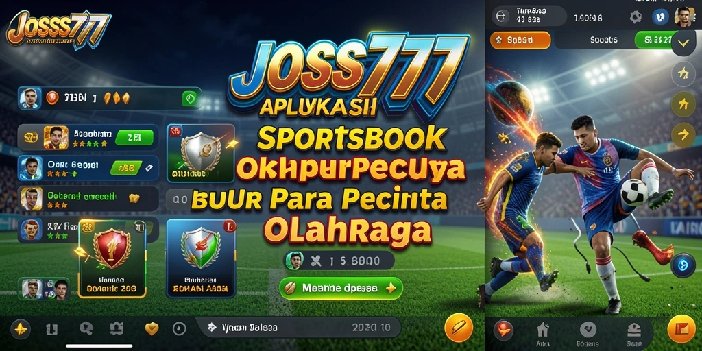 Screenshot menampilkan antarmuka taruhan olahraga di JOSS777.