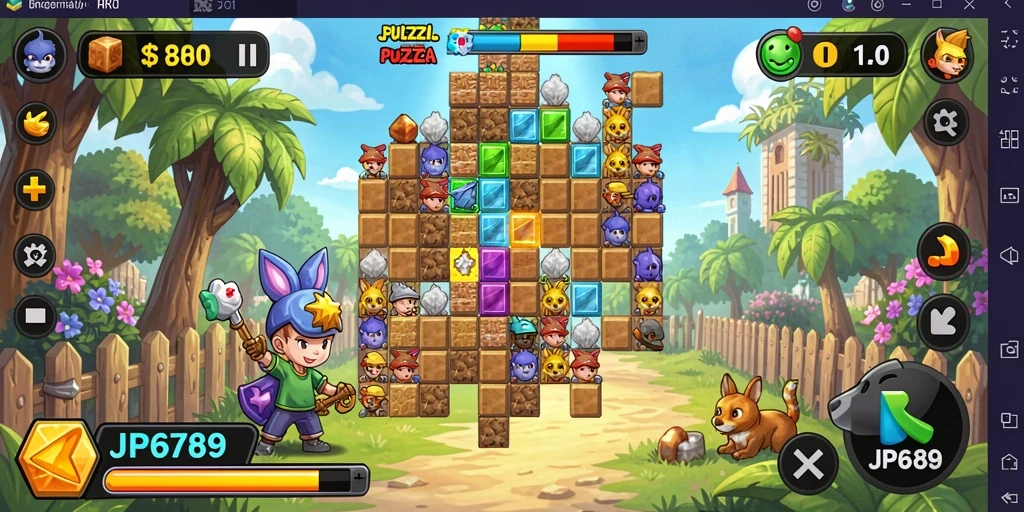 Gameplay JP6789 menampilkan tantangan puzzle yang menarik dan interaktif.
