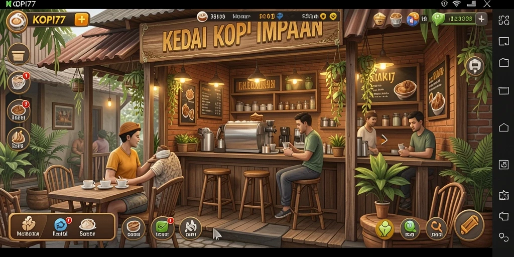 Tampilan menarik dari gameplay KOPI77 yang penuh warna dan detail.