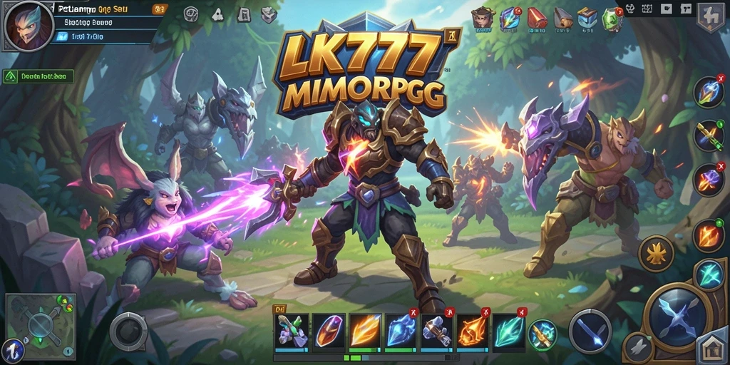 Tampilan gameplay LK777 dalam dunia MMORPG yang memukau.