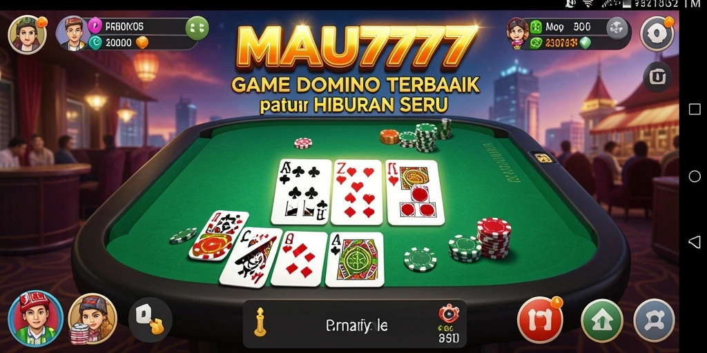 Screenshot gameplay menarik dari game Domino MAU777.