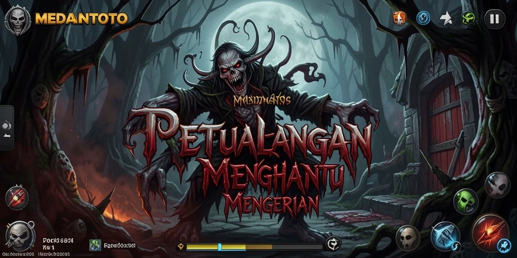 Tampilan gameplay MEDANTOTO yang mencekam dan menakutkan.