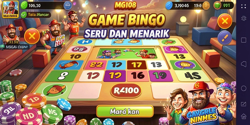 Gameplay MG108 yang menakjubkan dan seru dalam bermain Bingo.