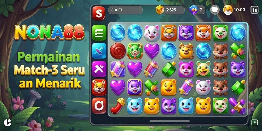 Tampilan gameplay NONA88 yang menarik dan penuh warna.