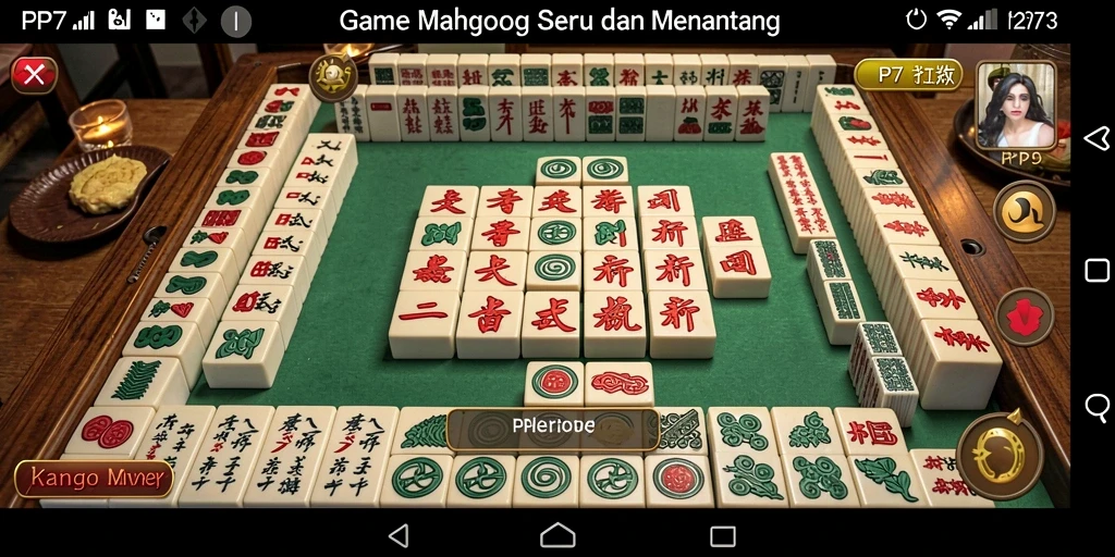 Tangkapan layar gameplay PP7 yang menunjukkan aksi Mahjong yang seru.