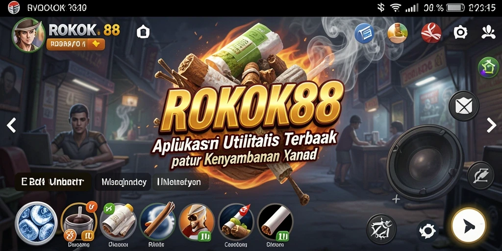 Tampilan antarmuka ROKOK88 yang ramah pengguna dan fungsional.