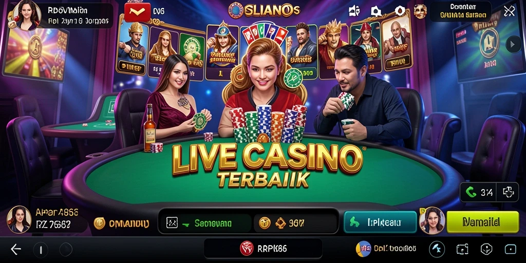 Gameplay Live Casino yang mendebarkan di RP66 dengan dealer langsung.