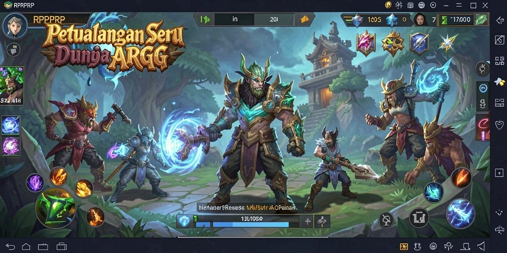 Tampilan gameplay RPRPRP yang mendebarkan dan penuh aksi ARPG.
