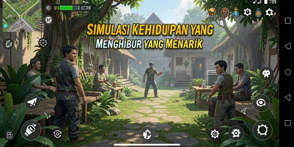 Tangkapan layar ST789 menunjukkan pengalaman gameplay simulasi yang imersif.