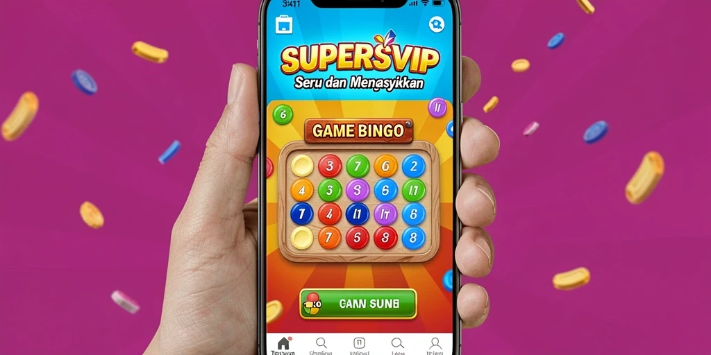 Tampilan menarik dari gameplay Bingo di SUPERSVIP dengan fitur interaktif.