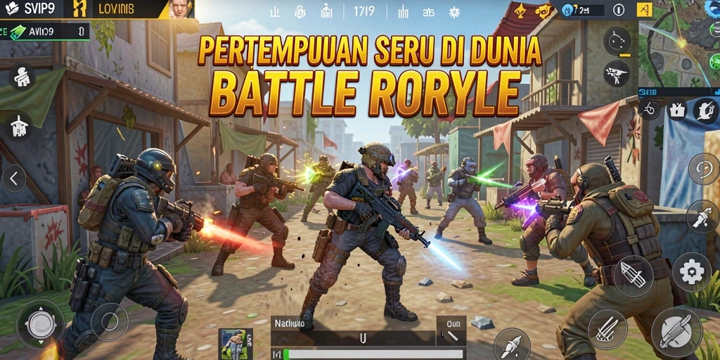 Gameplay seru di arena Battle Royale SVIP9.