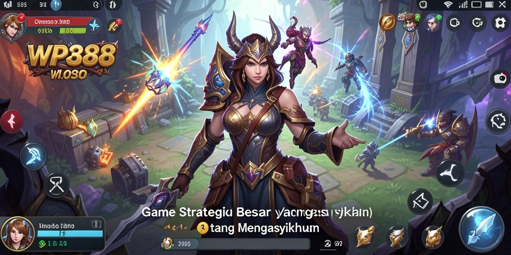 Tangkapan layar gameplay WP888 yang menampilkan strategi SLG yang seru.
